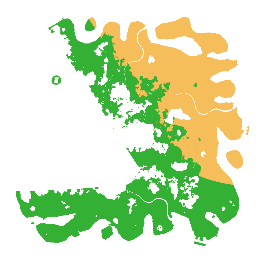 Biome Rust Map: Procedural Map, Size: 4500, Seed: 16254557
