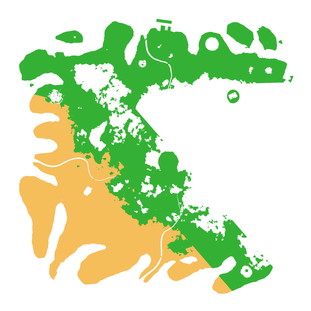 Biome Rust Map: Procedural Map, Size: 4100, Seed: 1020086033