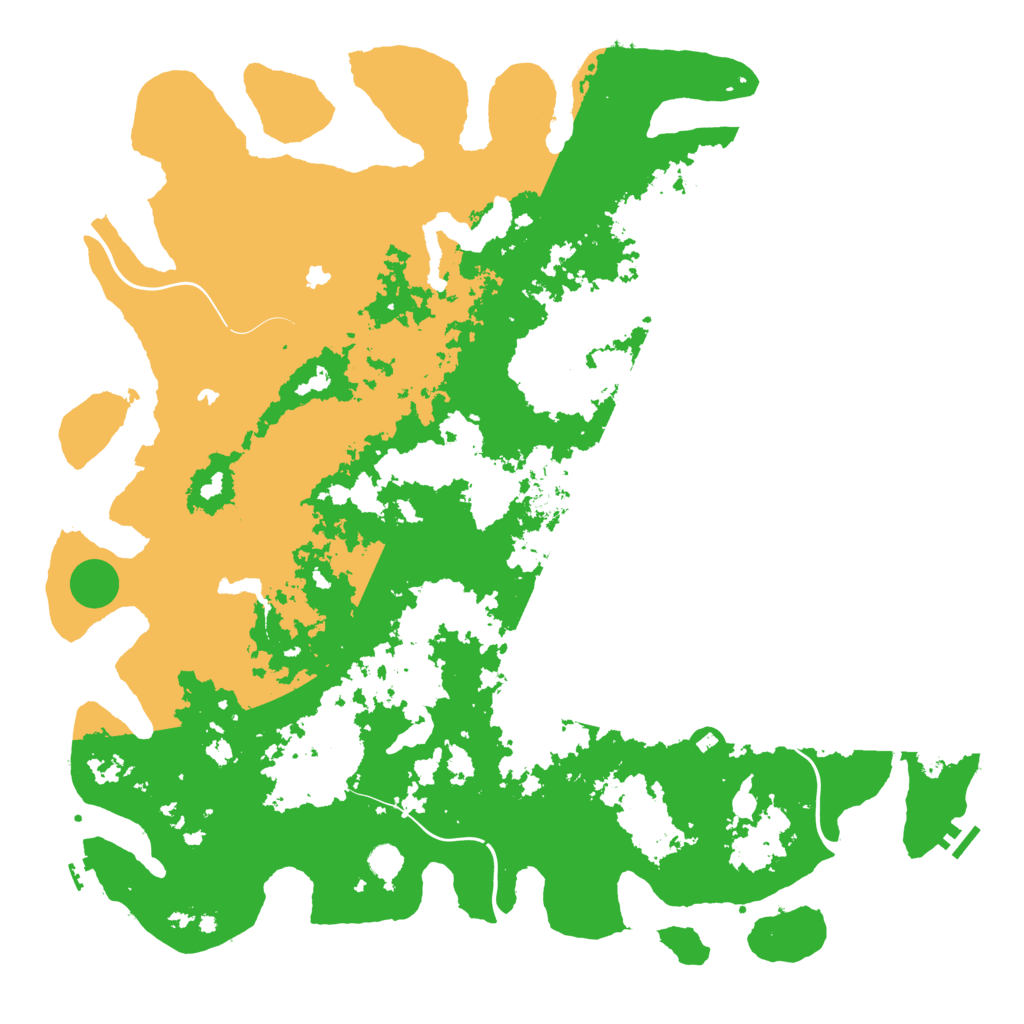 Biome Rust Map: Procedural Map, Size: 5500, Seed: 25