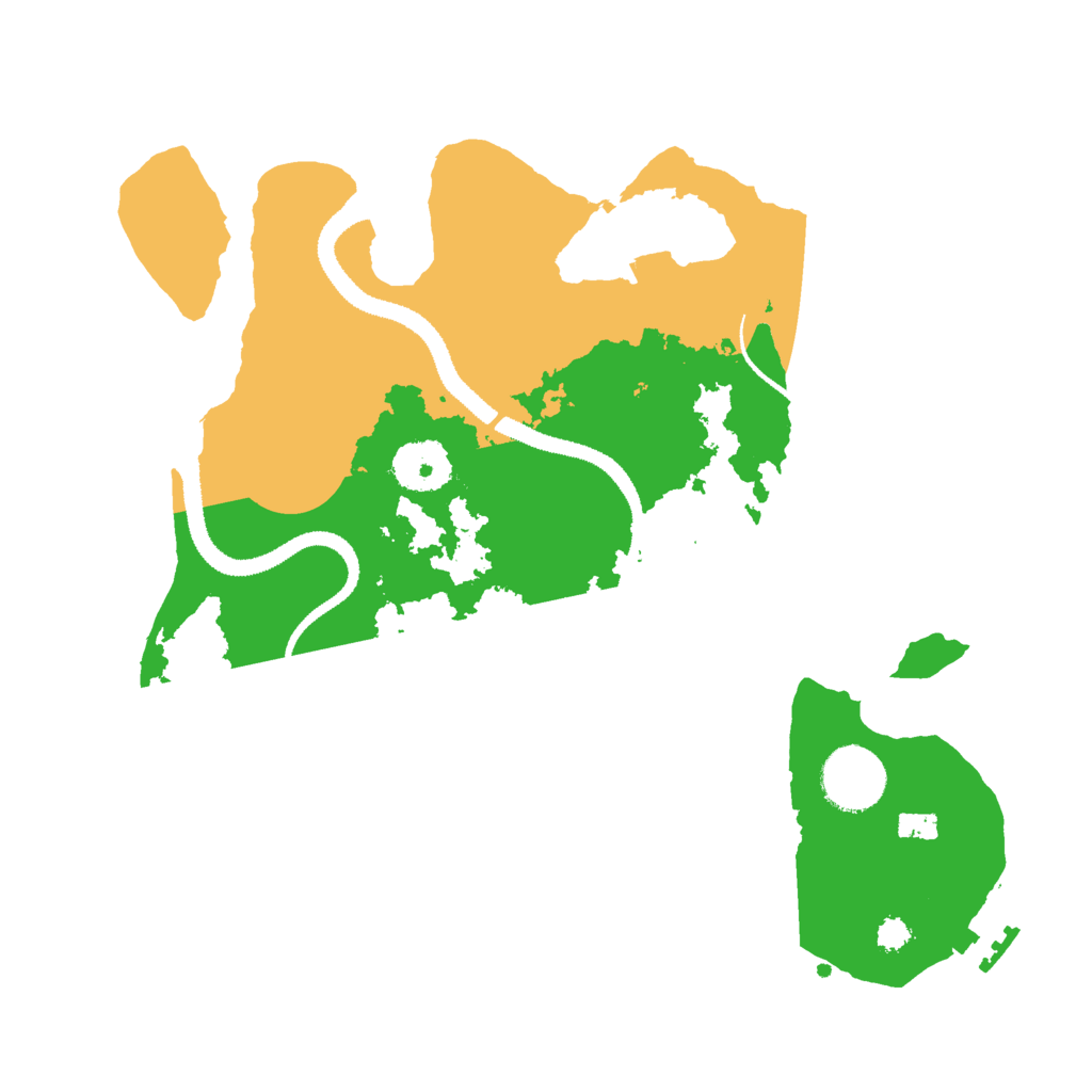 Biome Rust Map: Procedural Map, Size: 3000, Seed: 1001