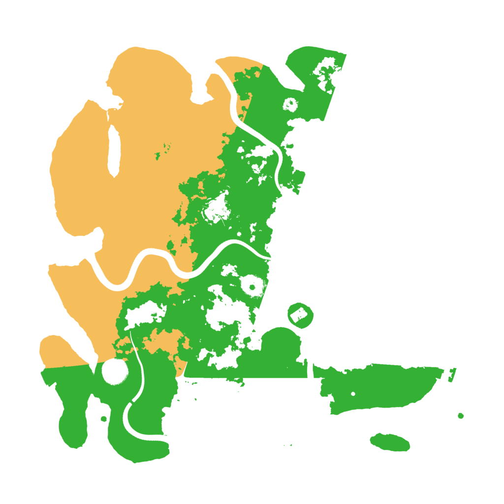 Biome Rust Map: Procedural Map, Size: 3500, Seed: 166974