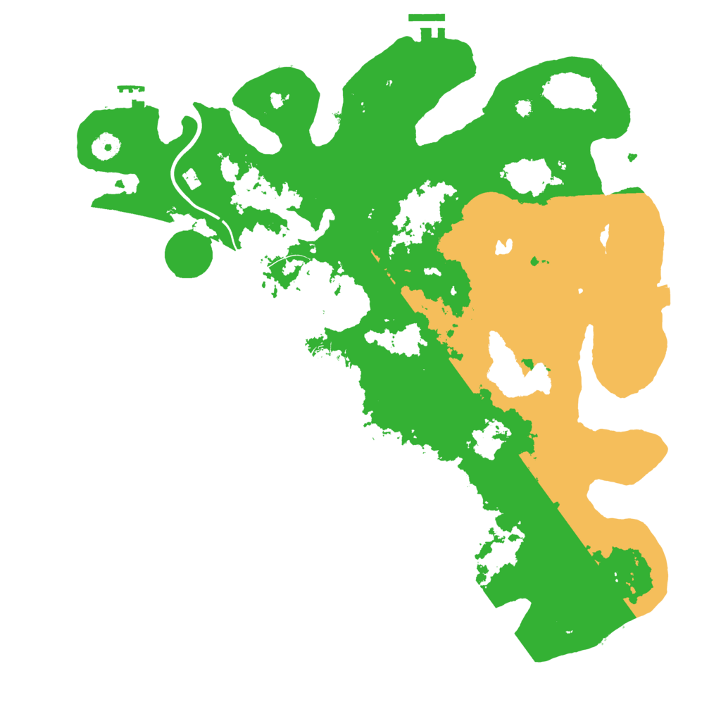 Biome Rust Map: Procedural Map, Size: 4000, Seed: 205071