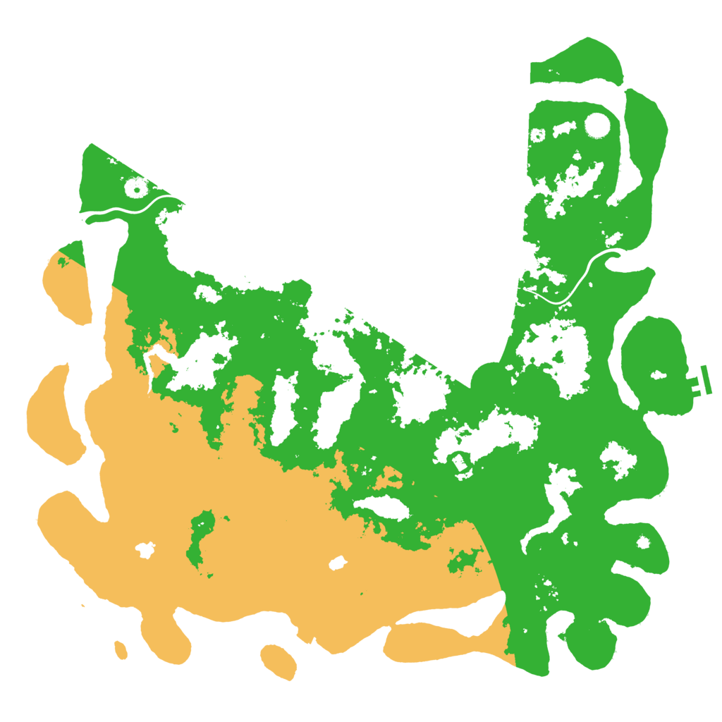 Biome Rust Map: Procedural Map, Size: 5000, Seed: 1257