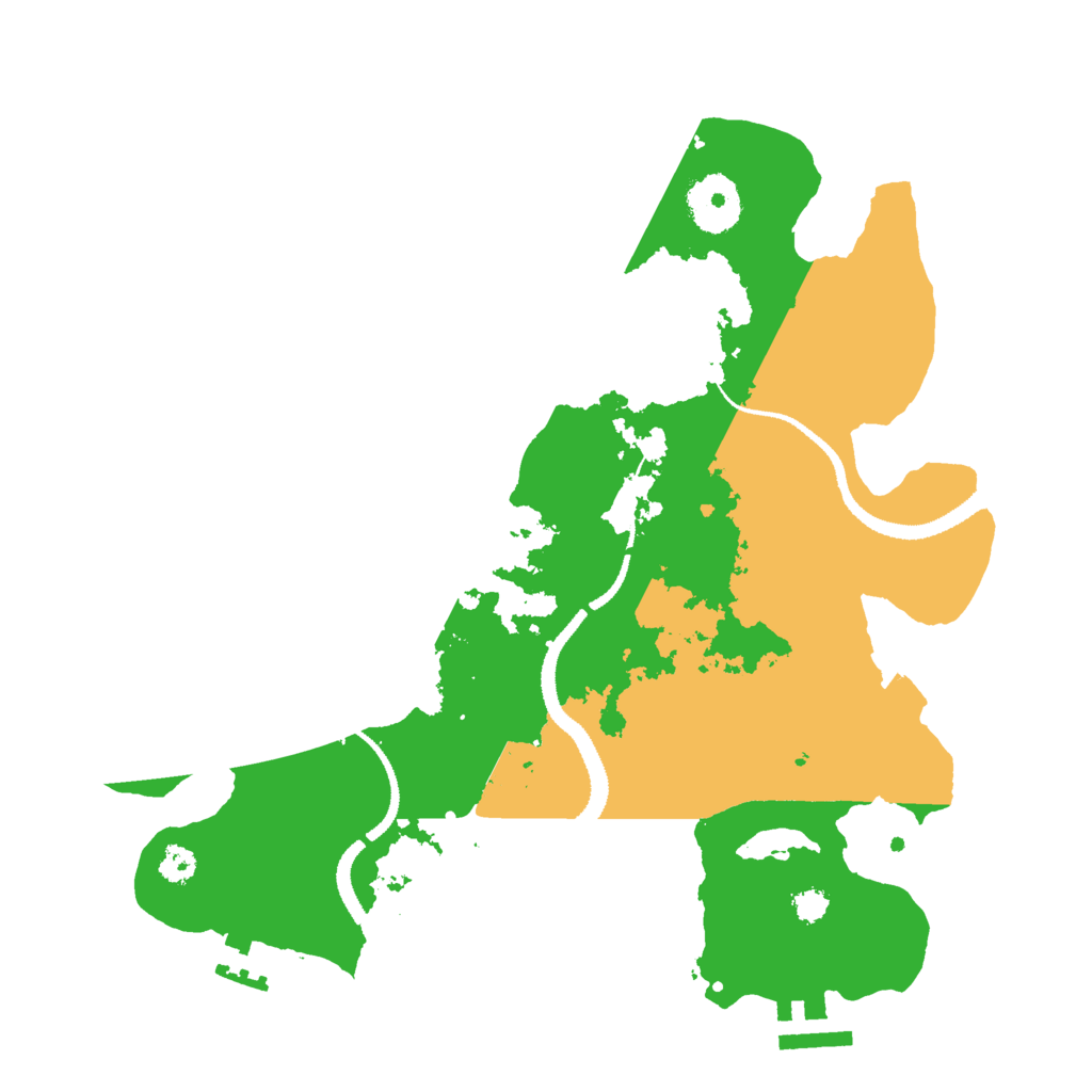 Biome Rust Map: Procedural Map, Size: 3000, Seed: 83123