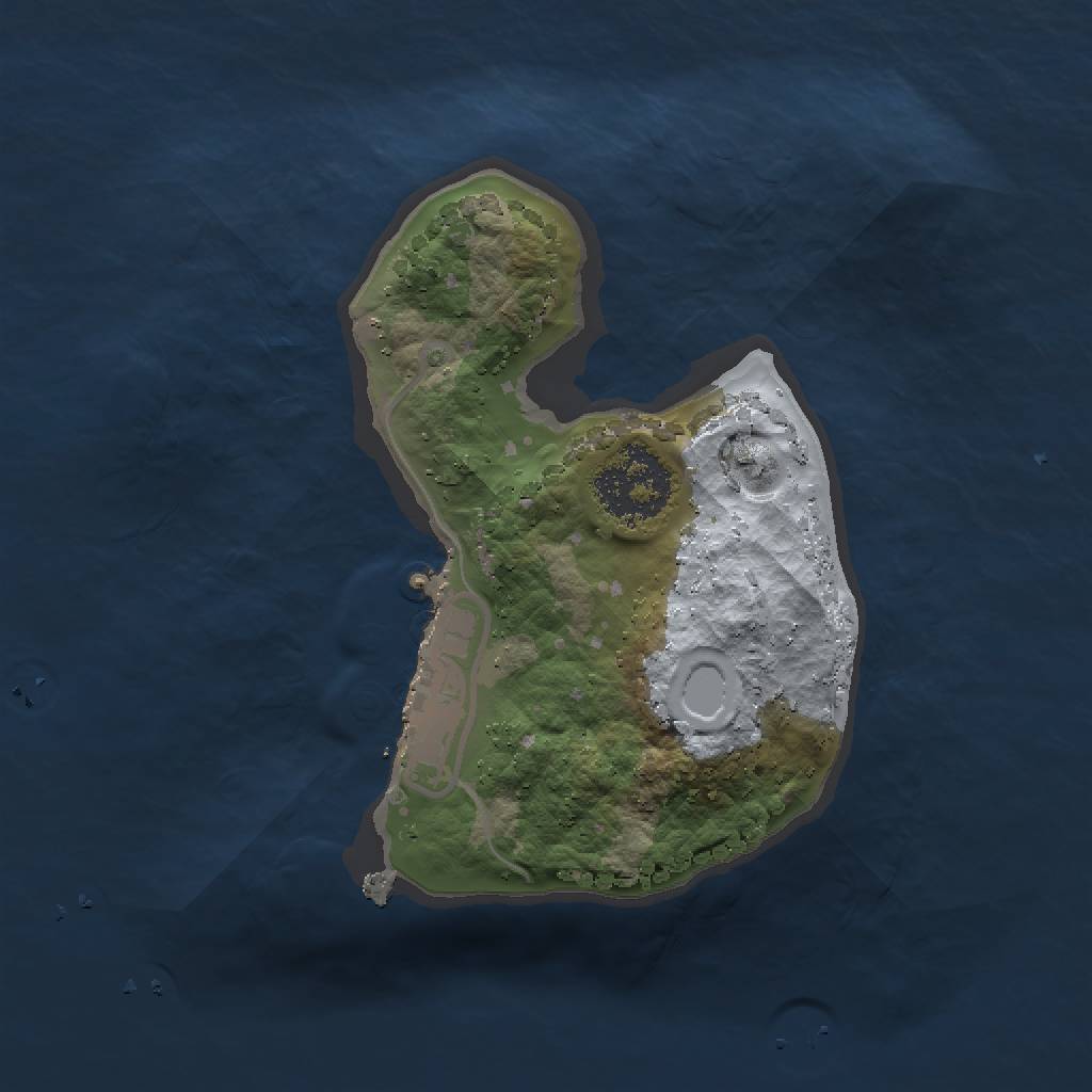 Rust Map: Procedural Map, Size: 1500, Seed: 3212, 4 Monuments