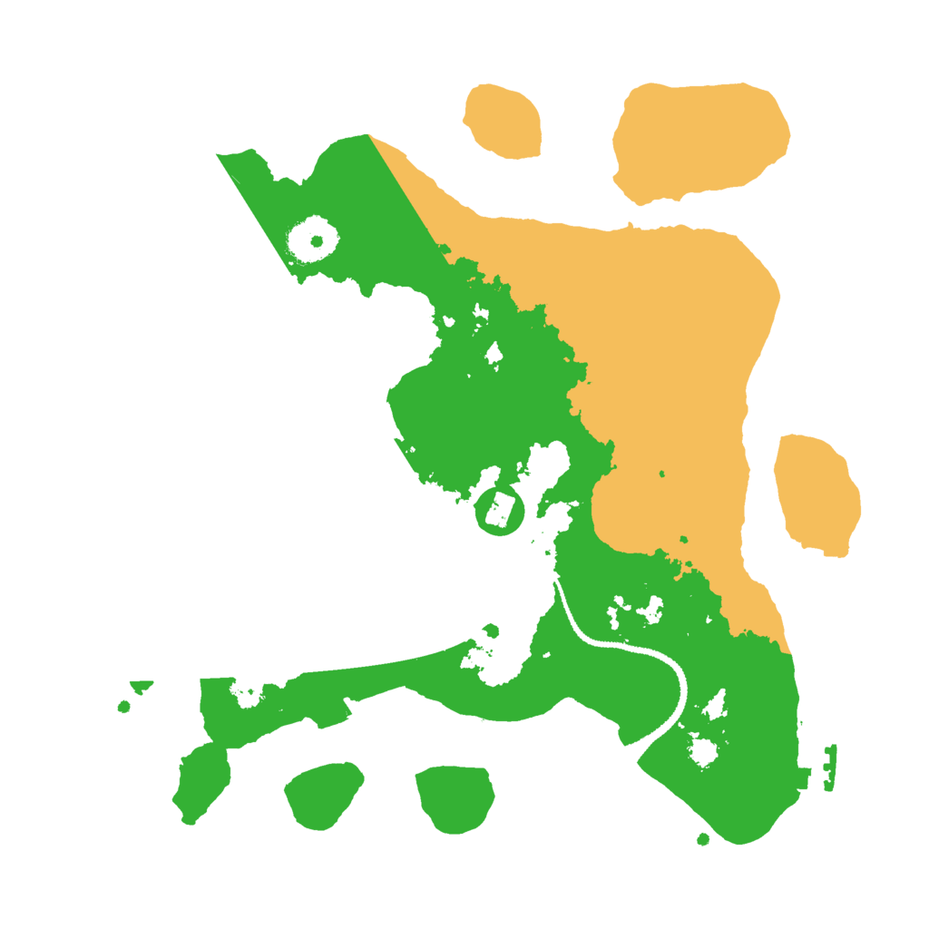 Biome Rust Map: Procedural Map, Size: 3000, Seed: 34432