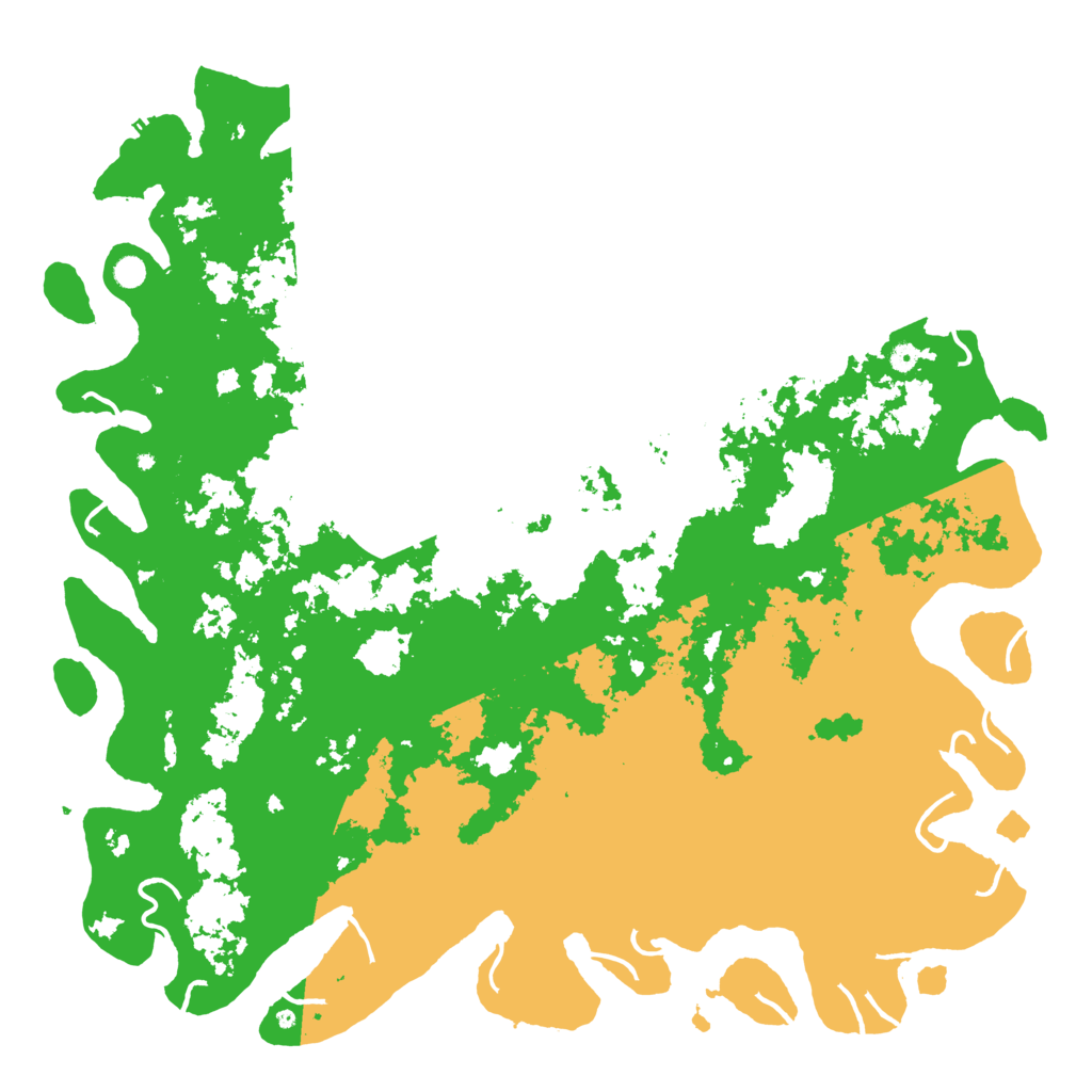 Biome Rust Map: Procedural Map, Size: 6000, Seed: 54654