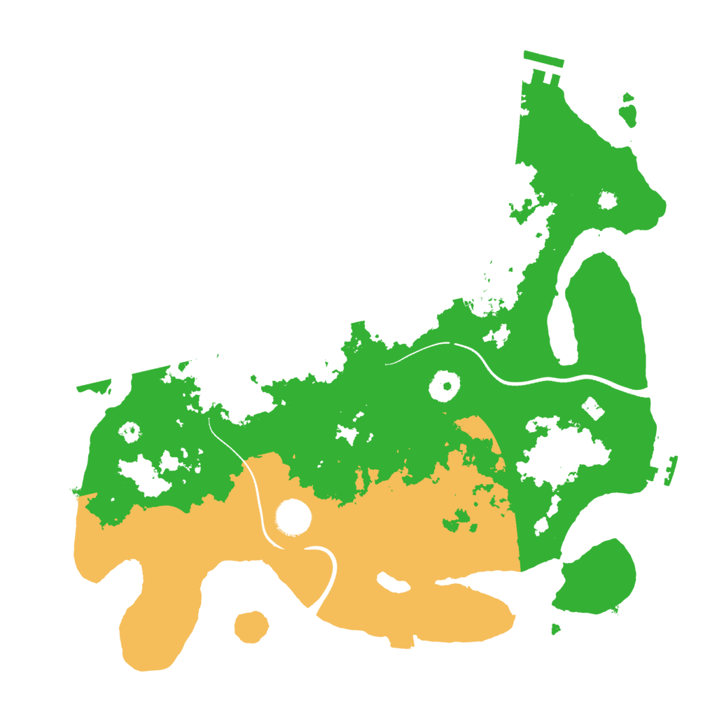 Biome Rust Map: Procedural Map, Size: 3500, Seed: 295399336