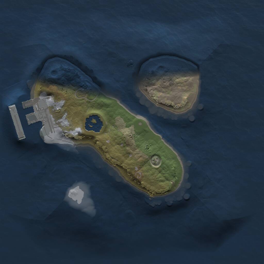 Rust Map: Procedural Map, Size: 1500, Seed: 864189067, 2 Monuments