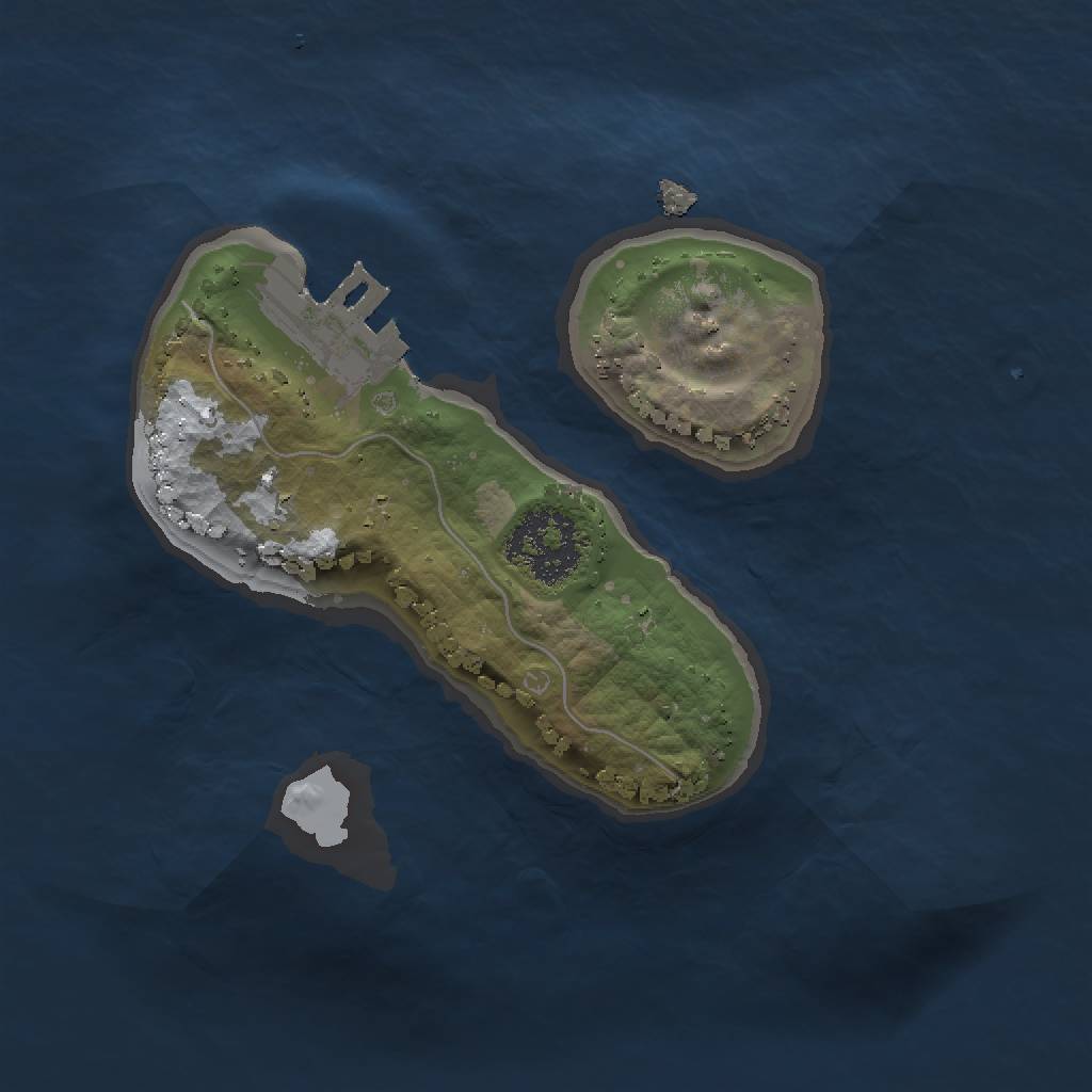 Rust Map: Procedural Map, Size: 1500, Seed: 864189067, 5 Monuments