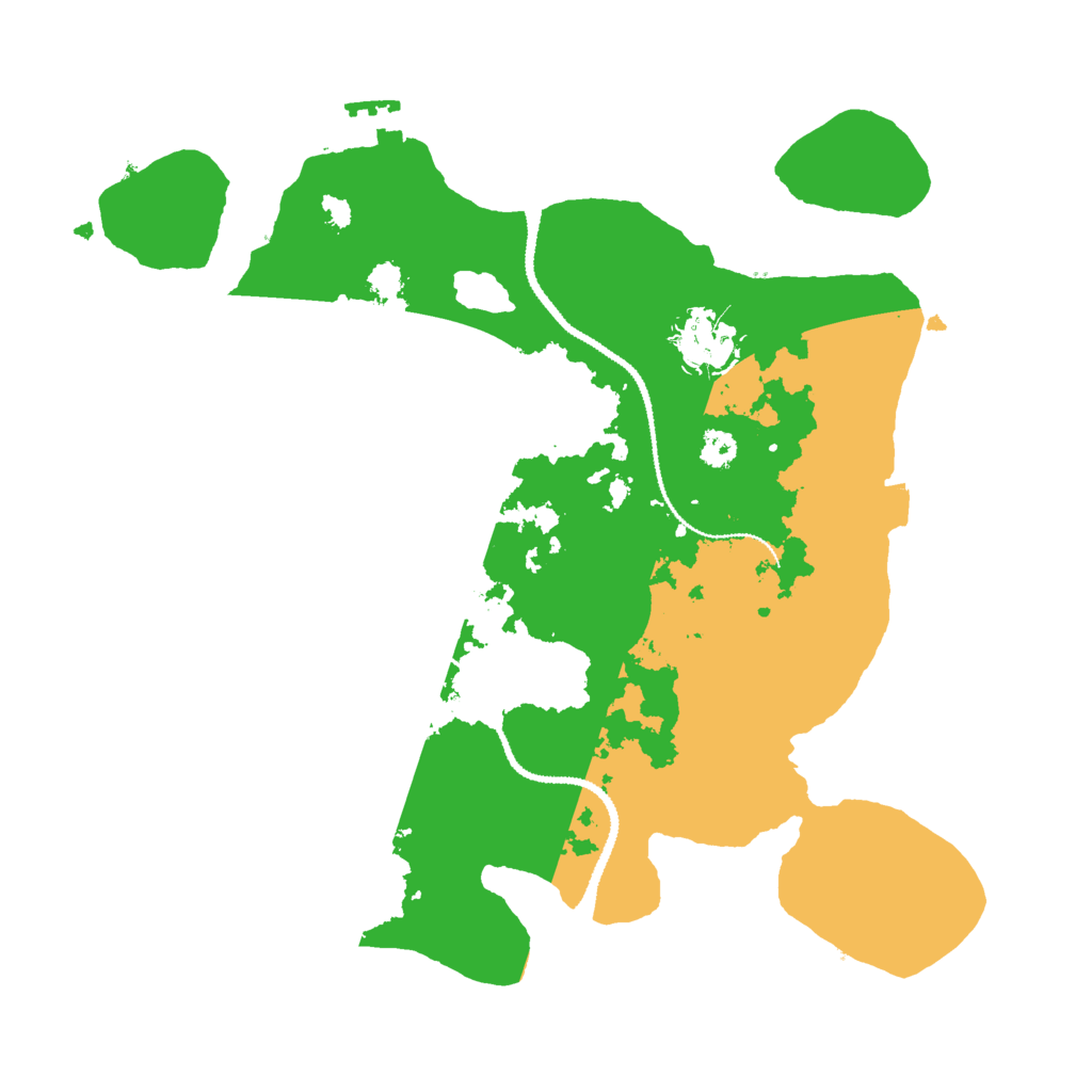 Biome Rust Map: Procedural Map, Size: 3000, Seed: 52477