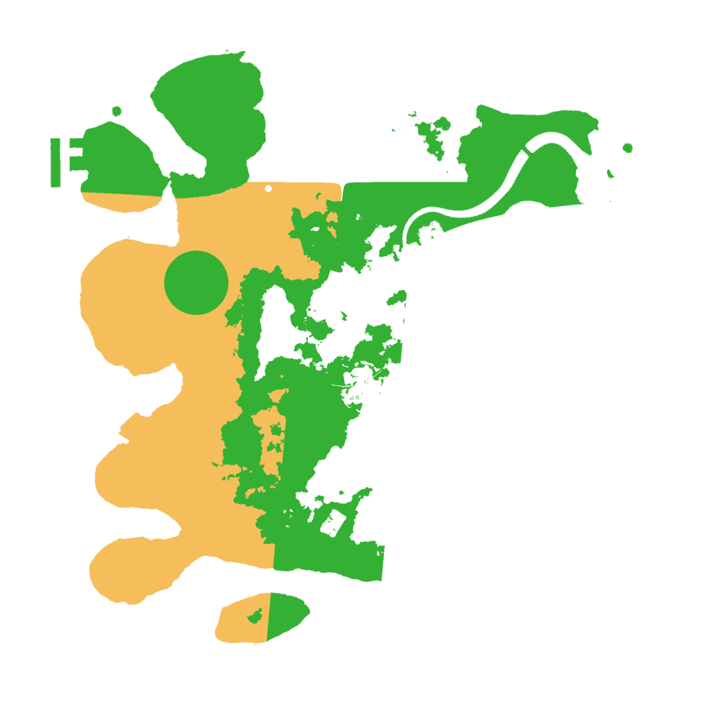 Biome Rust Map: Procedural Map, Size: 3000, Seed: 16151