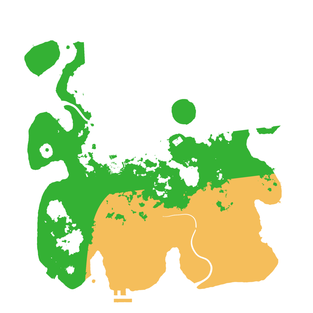 Biome Rust Map: Procedural Map, Size: 3500, Seed: 13243455