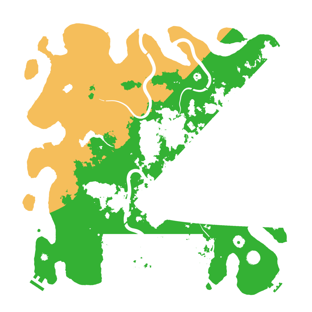 Biome Rust Map: Procedural Map, Size: 4000, Seed: 135173