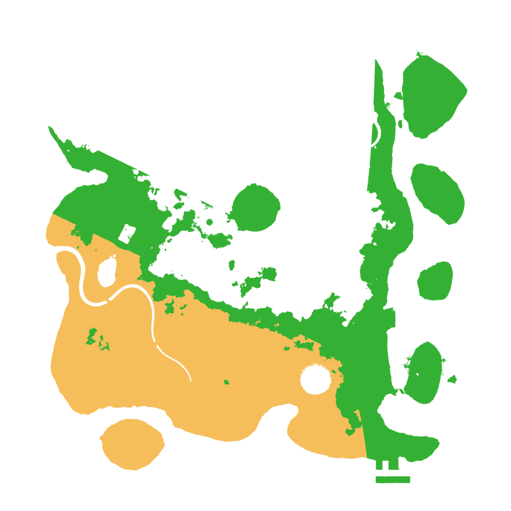 Biome Rust Map: Procedural Map, Size: 3000, Seed: 101254516