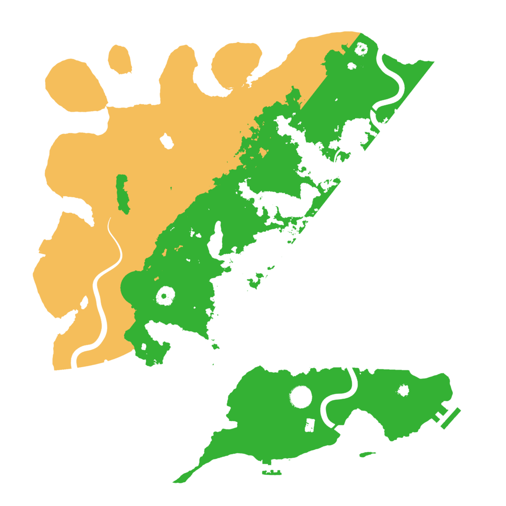 Biome Rust Map: Procedural Map, Size: 4000, Seed: 214145