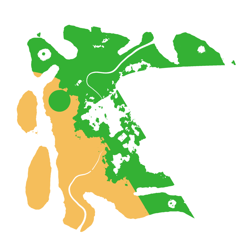 Biome Rust Map: Procedural Map, Size: 3000, Seed: 43560