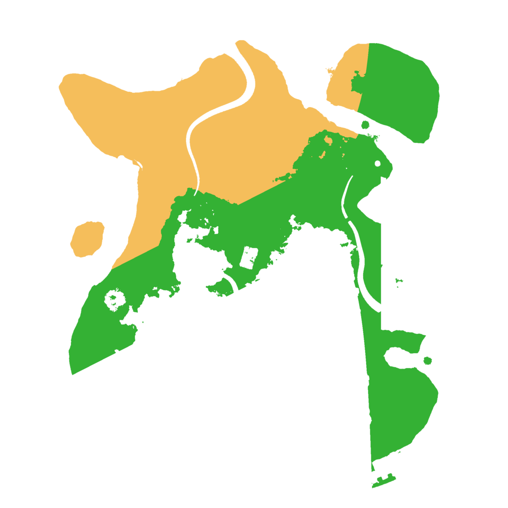 Biome Rust Map: Procedural Map, Size: 2500, Seed: 19999928