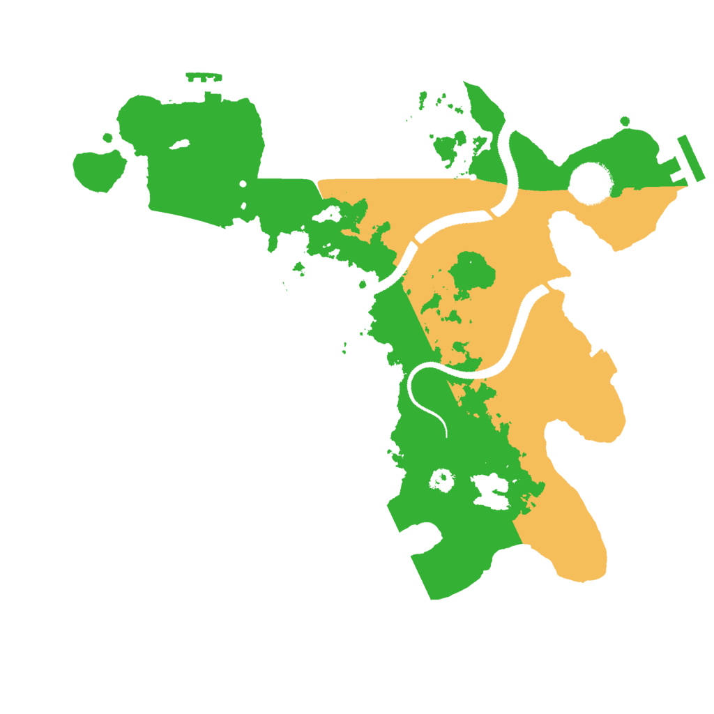 Biome Rust Map: Procedural Map, Size: 3000, Seed: 12521643