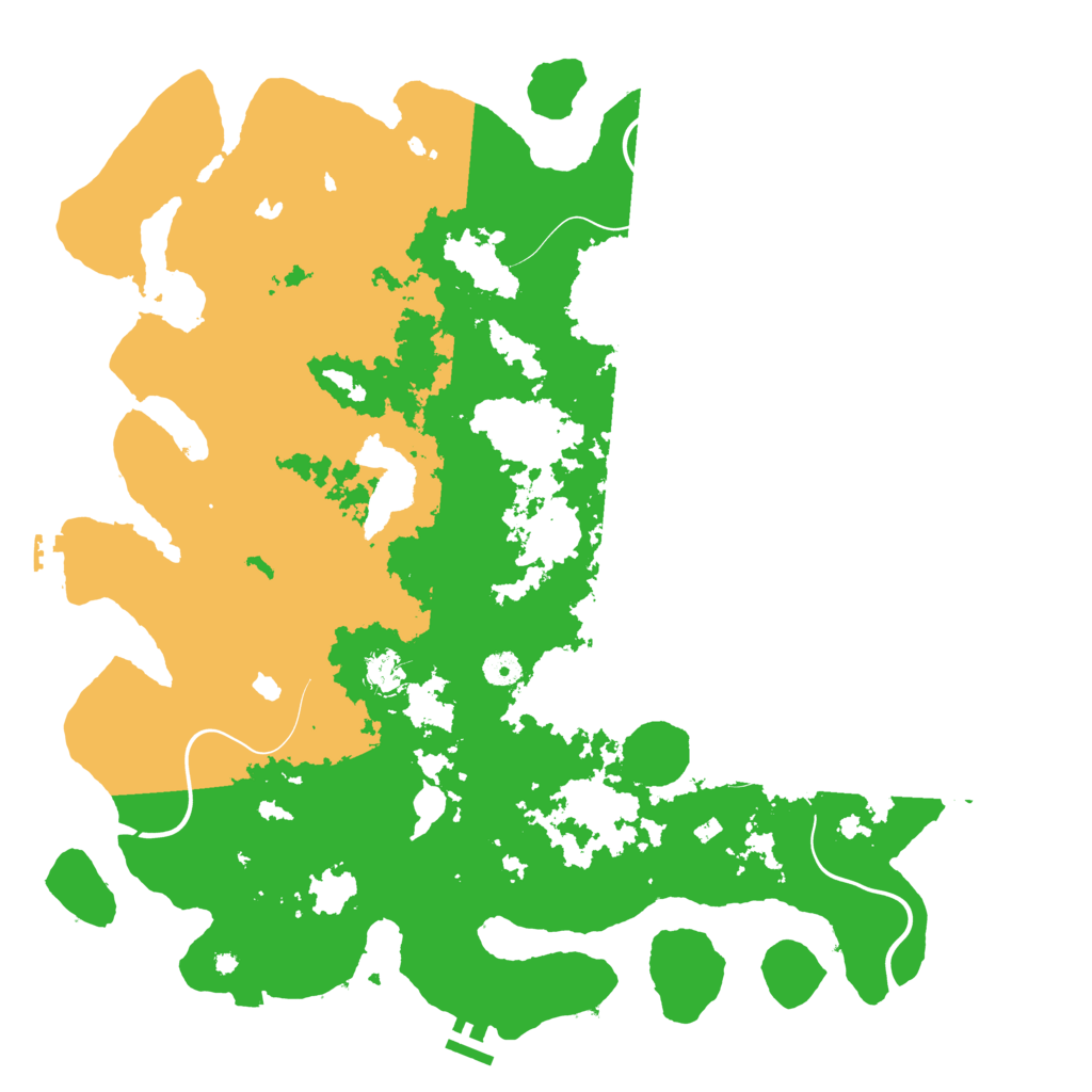 Biome Rust Map: Procedural Map, Size: 4500, Seed: 1450164