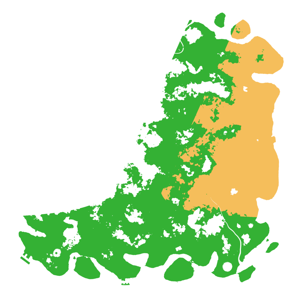 Biome Rust Map: Procedural Map, Size: 5500, Seed: 20060210