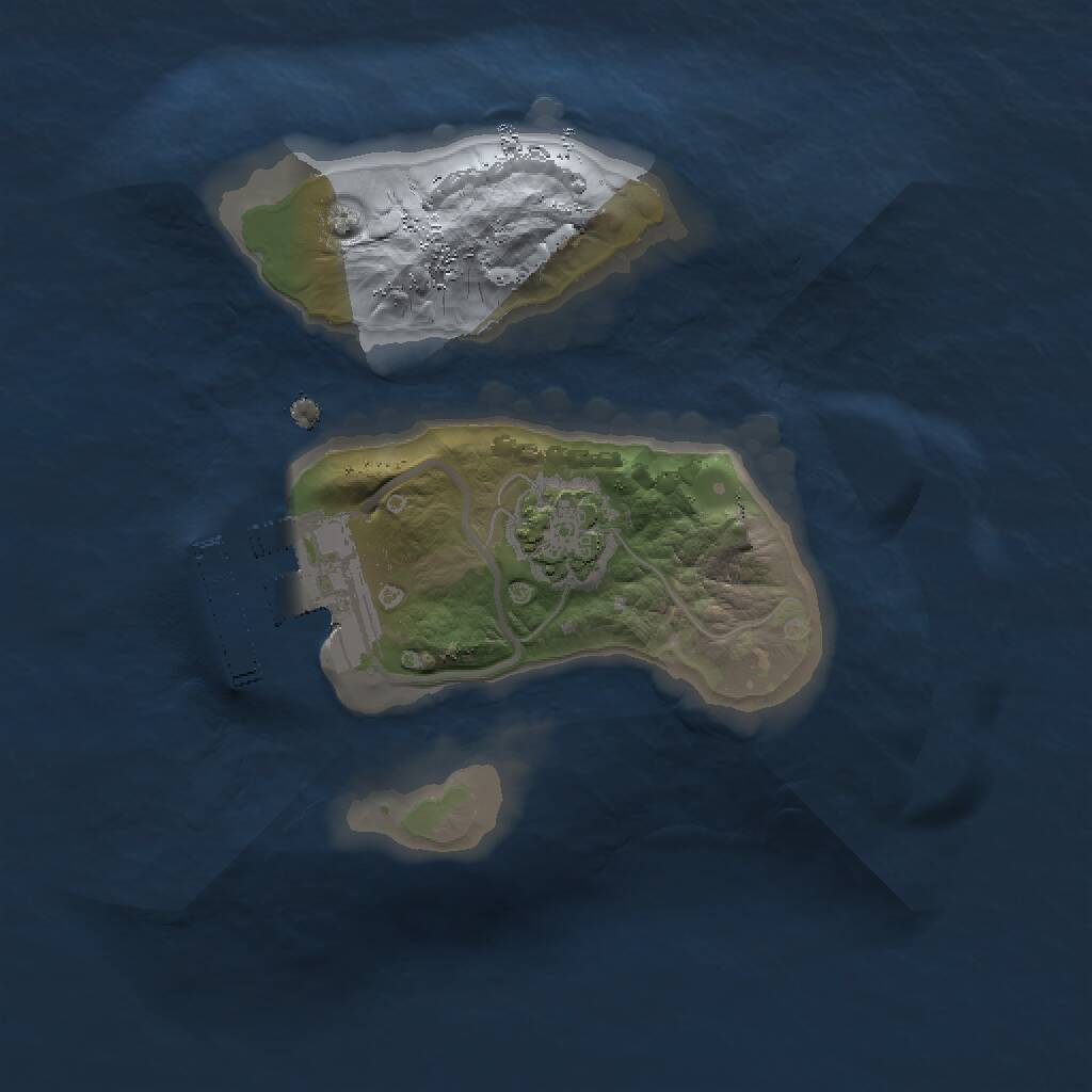 Rust Map: Procedural Map, Size: 1500, Seed: 485852069, 3 Monuments