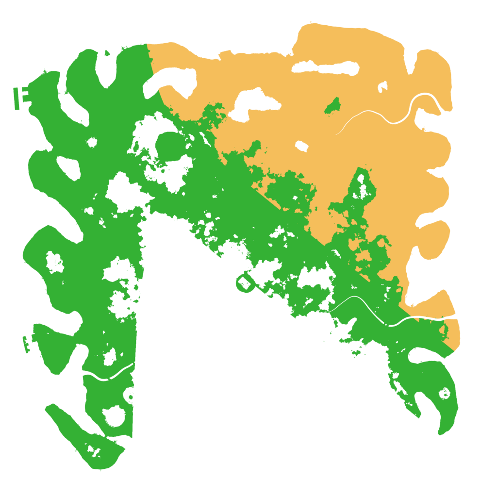 Biome Rust Map: Procedural Map, Size: 4500, Seed: 368984544