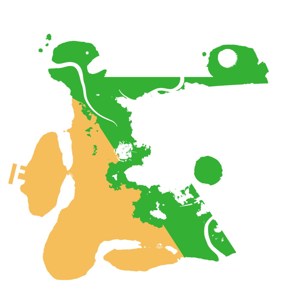 Biome Rust Map: Procedural Map, Size: 3000, Seed: 696969694