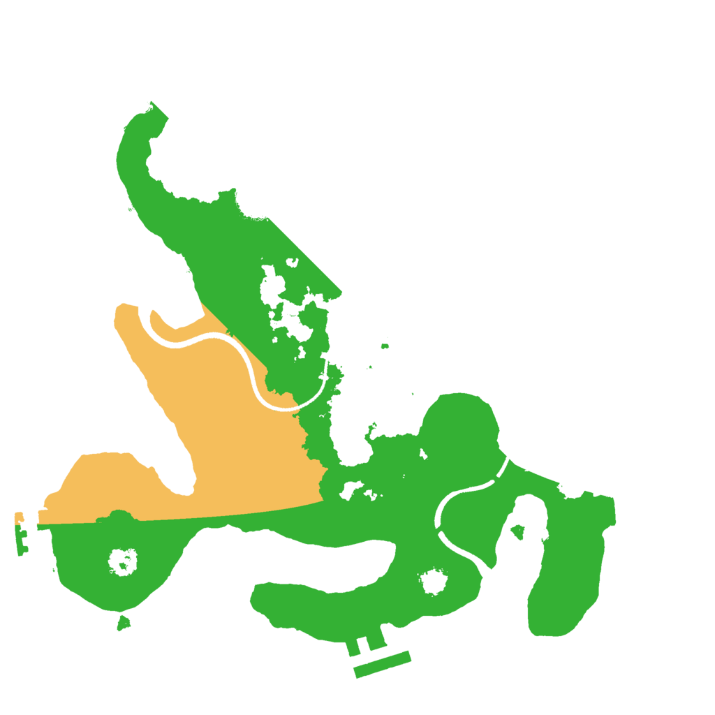 Biome Rust Map: Procedural Map, Size: 2500, Seed: 1139945436