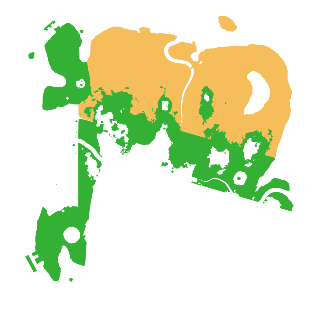 Biome Rust Map: Procedural Map, Size: 3500, Seed: 563555