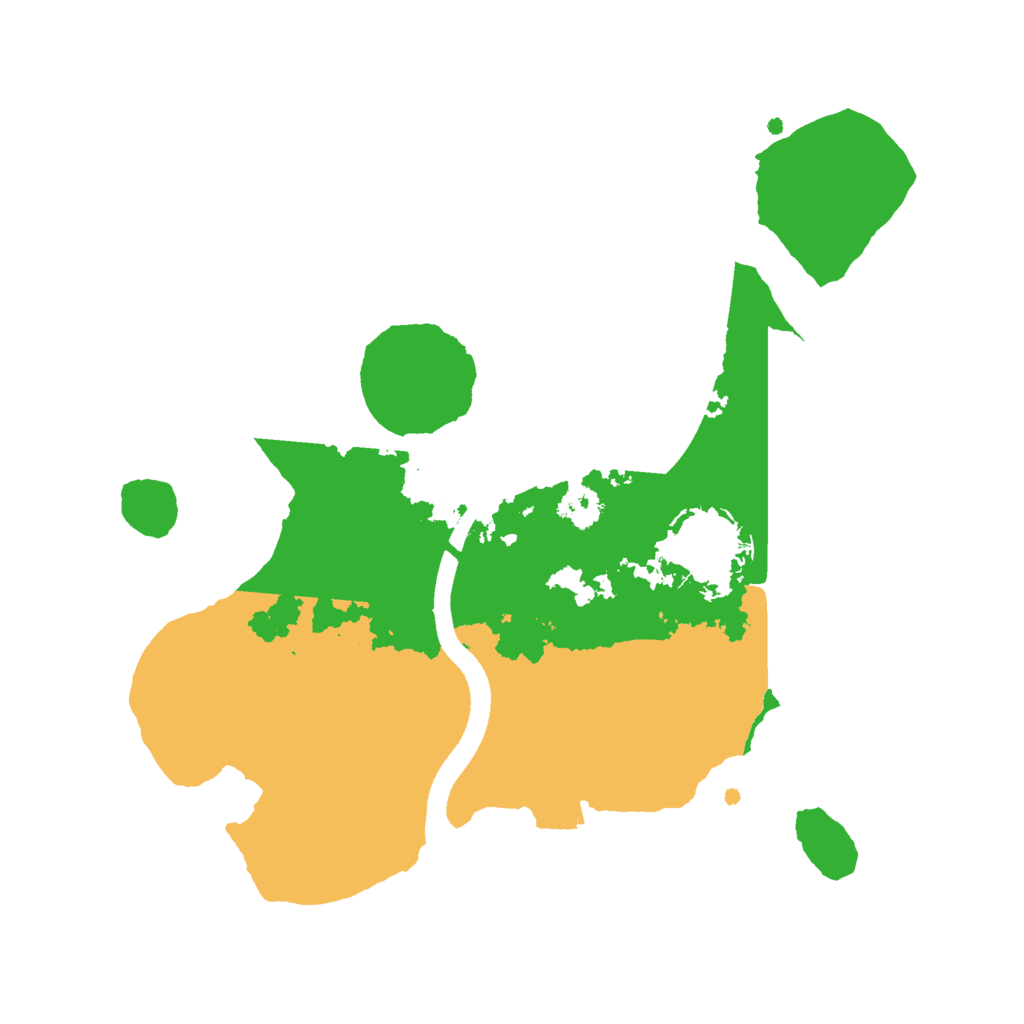 Biome Rust Map: Procedural Map, Size: 2500, Seed: 467154345