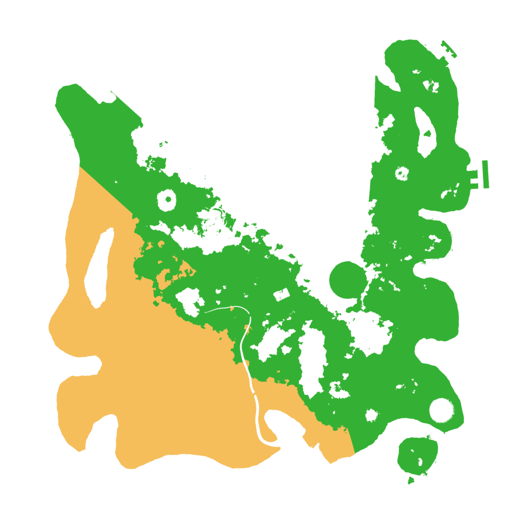 Biome Rust Map: Procedural Map, Size: 3700, Seed: 2052200864
