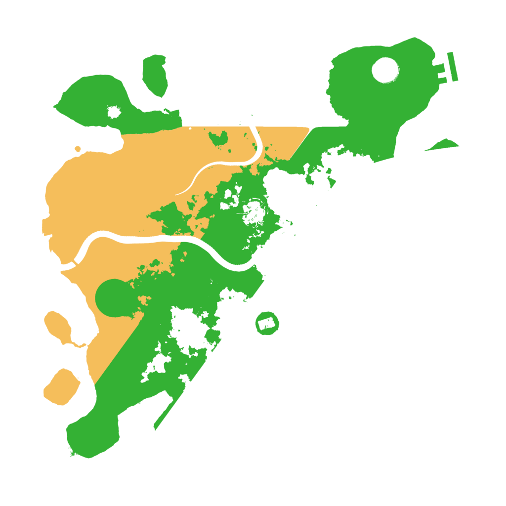 Biome Rust Map: Procedural Map, Size: 3500, Seed: 298117277