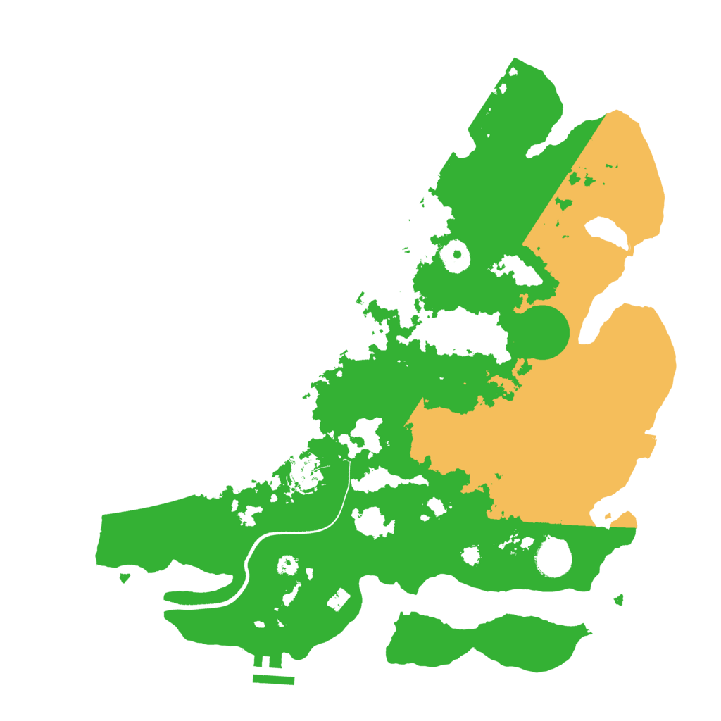 Biome Rust Map: Procedural Map, Size: 3500, Seed: 307548448