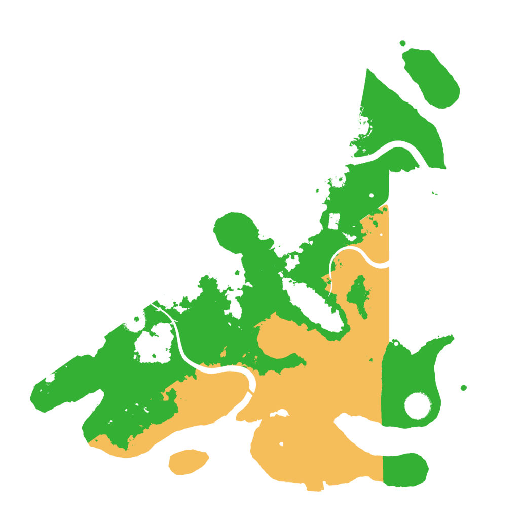 Biome Rust Map: Procedural Map, Size: 3500, Seed: 47948567