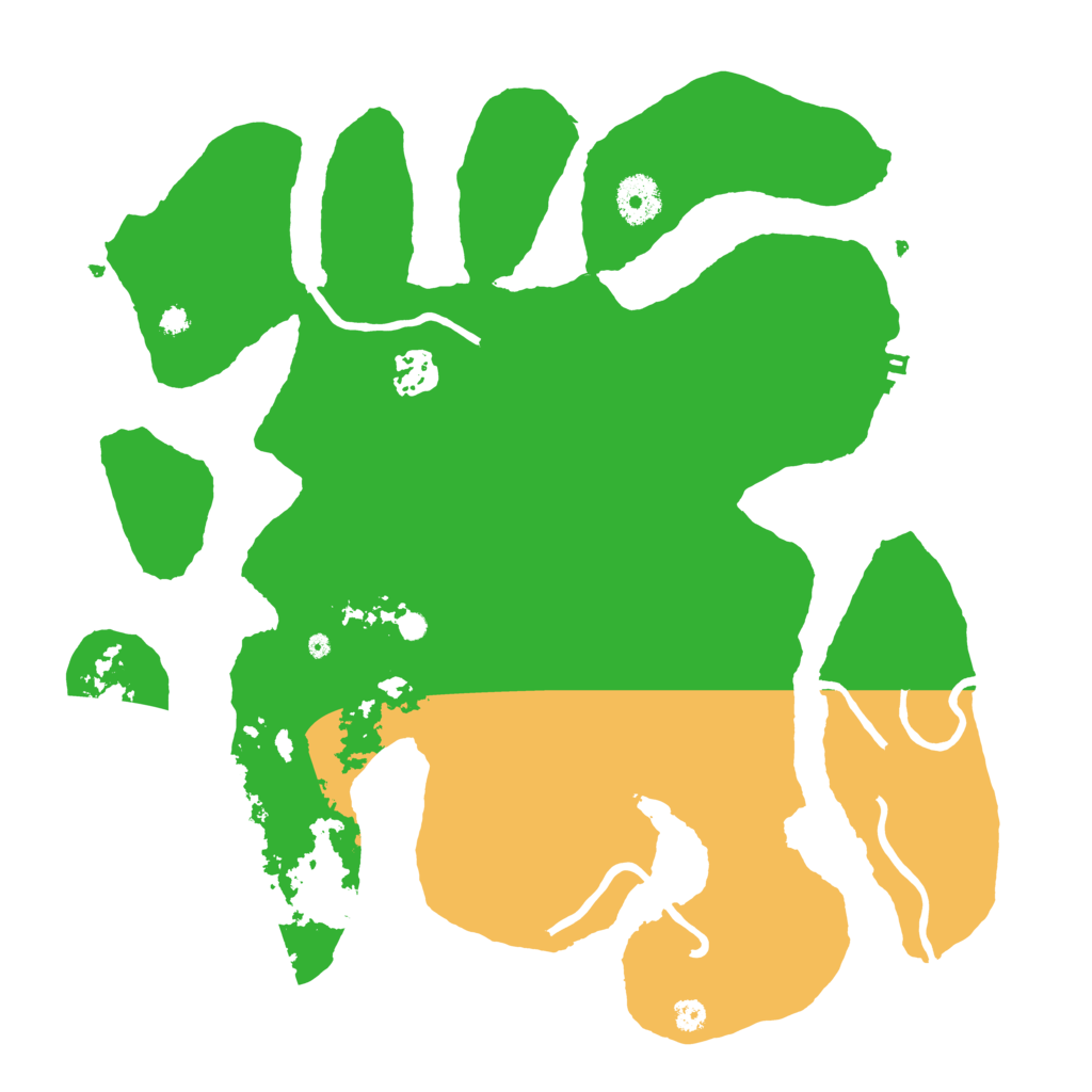 Biome Rust Map: Procedural Map, Size: 3500, Seed: 201072145