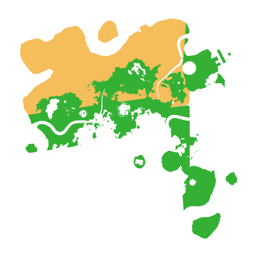 Biome Rust Map: Procedural Map, Size: 3500, Seed: 1330097638
