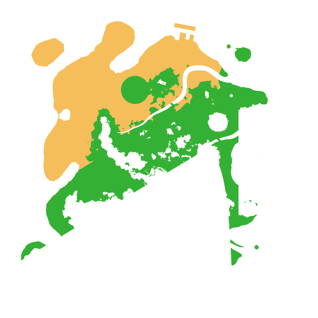 Biome Rust Map: Procedural Map, Size: 3000, Seed: 12344