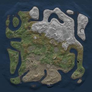 Thumbnail Rust Map: Procedural Map, Size: 4500, Seed: 818498482, 16 Monuments