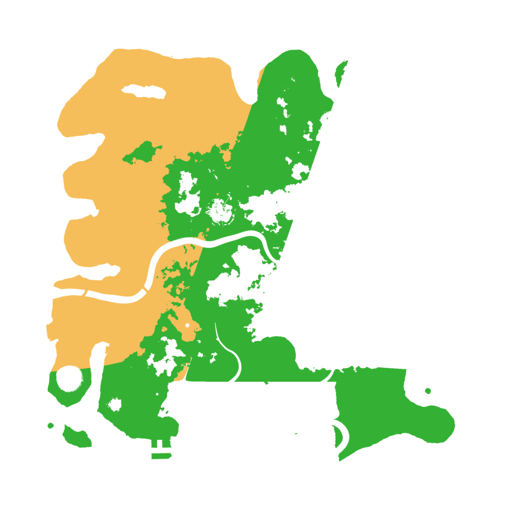 Biome Rust Map: Procedural Map, Size: 3500, Seed: 950595