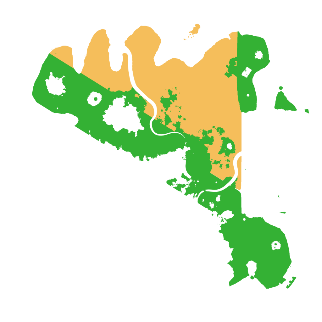 Biome Rust Map: Procedural Map, Size: 3500, Seed: 282313