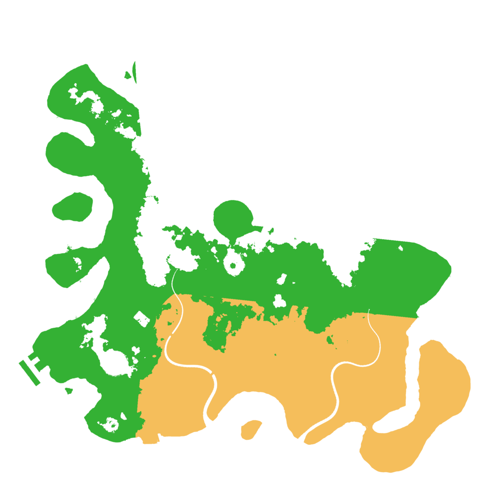 Biome Rust Map: Procedural Map, Size: 3500, Seed: 615495191