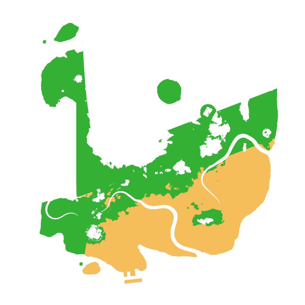 Biome Rust Map: Procedural Map, Size: 3500, Seed: 206860