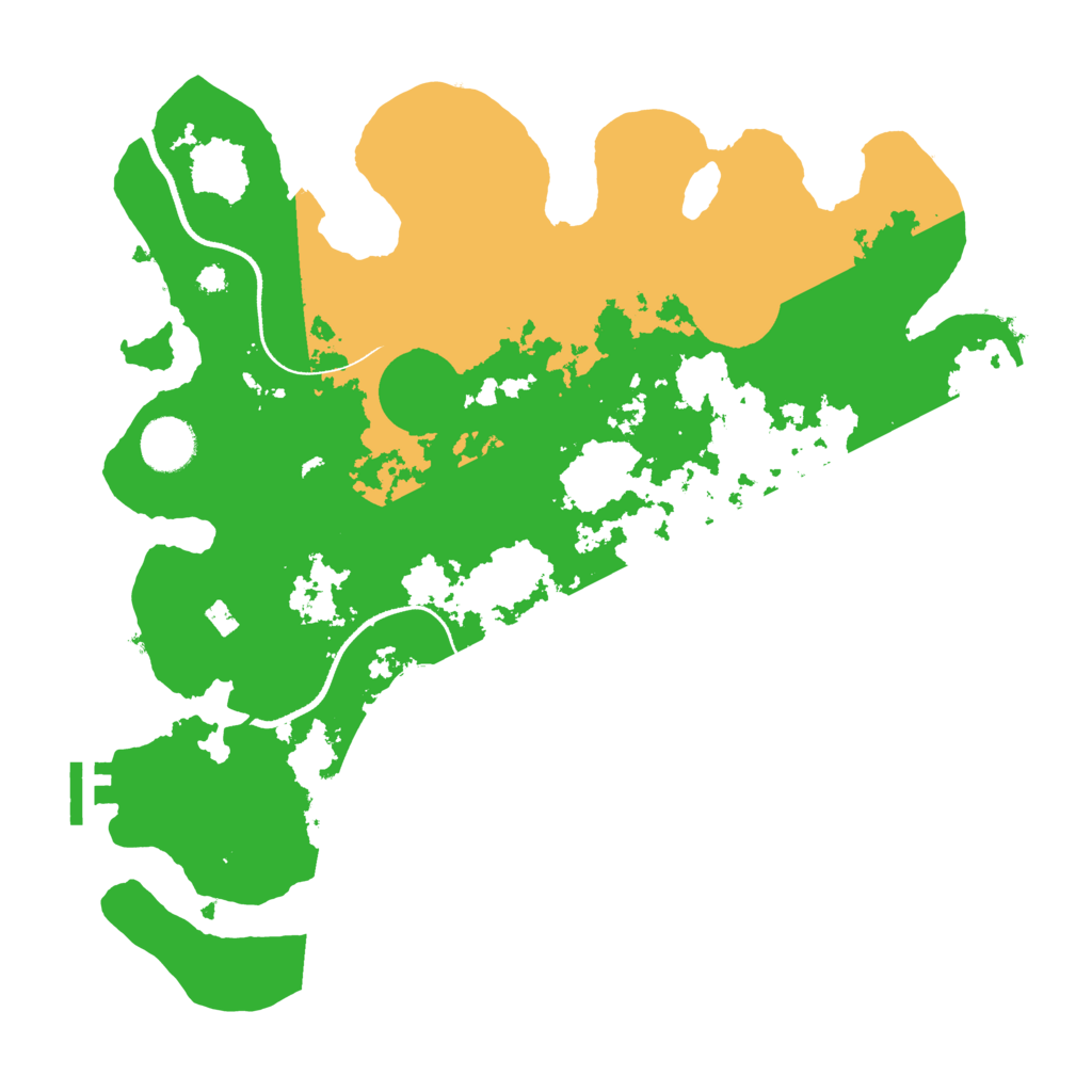 Biome Rust Map: Procedural Map, Size: 3500, Seed: 923492