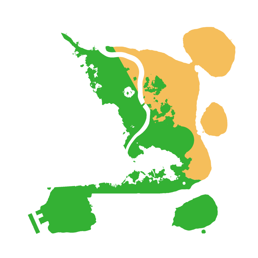 Biome Rust Map: Procedural Map, Size: 2500, Seed: 1637417322