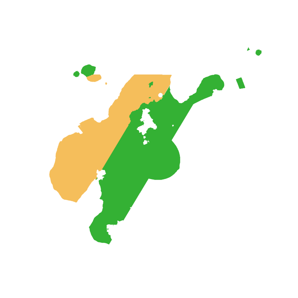 Biome Rust Map: Procedural Map, Size: 2000, Seed: 288610631