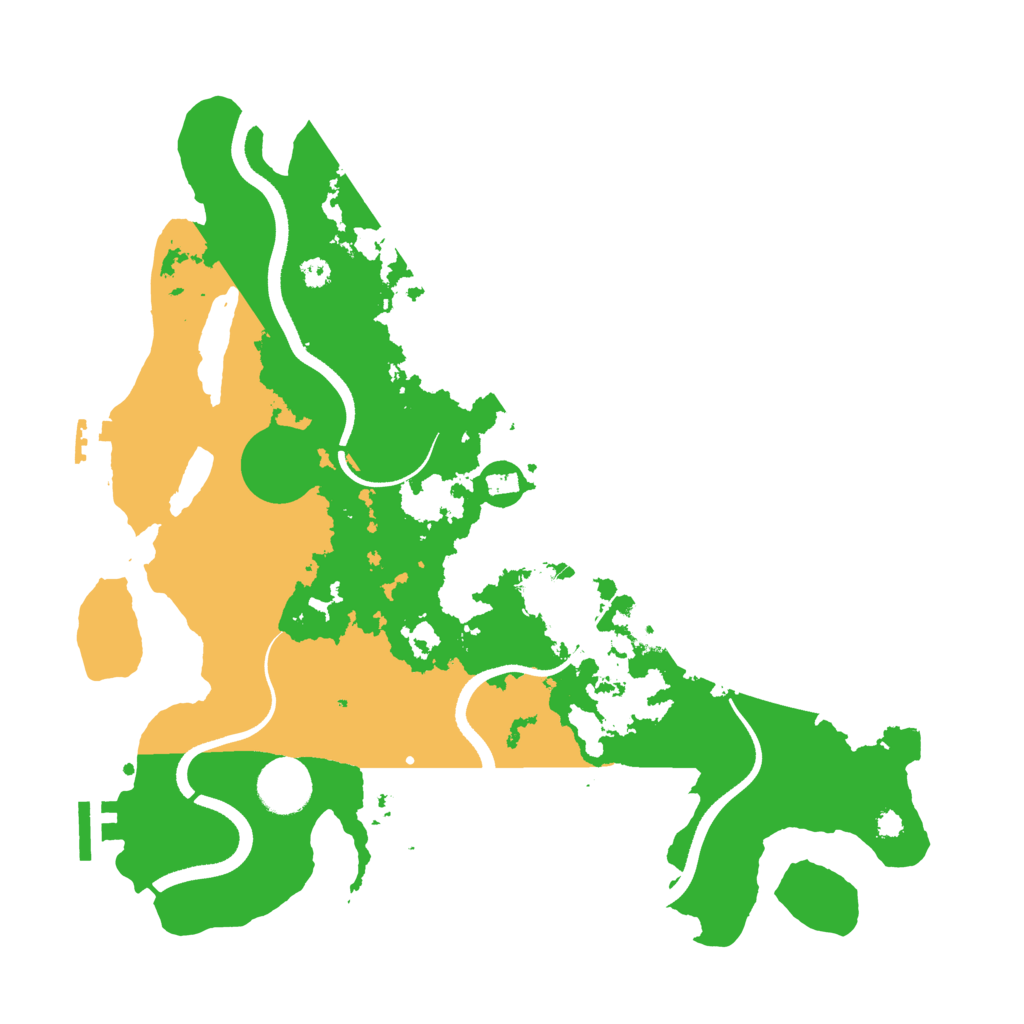 Biome Rust Map: Procedural Map, Size: 3500, Seed: 375212