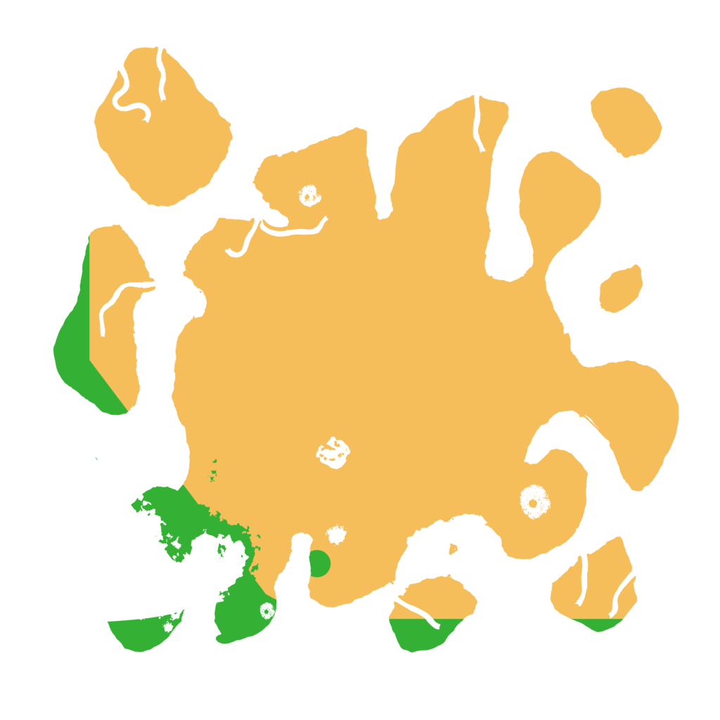 Biome Rust Map: Procedural Map, Size: 3500, Seed: 159147