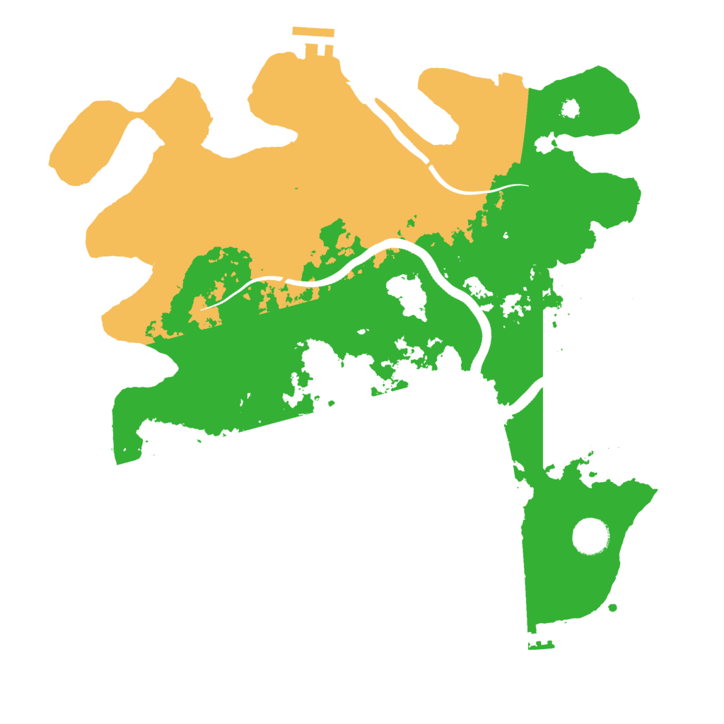 Biome Rust Map: Procedural Map, Size: 3500, Seed: 759199