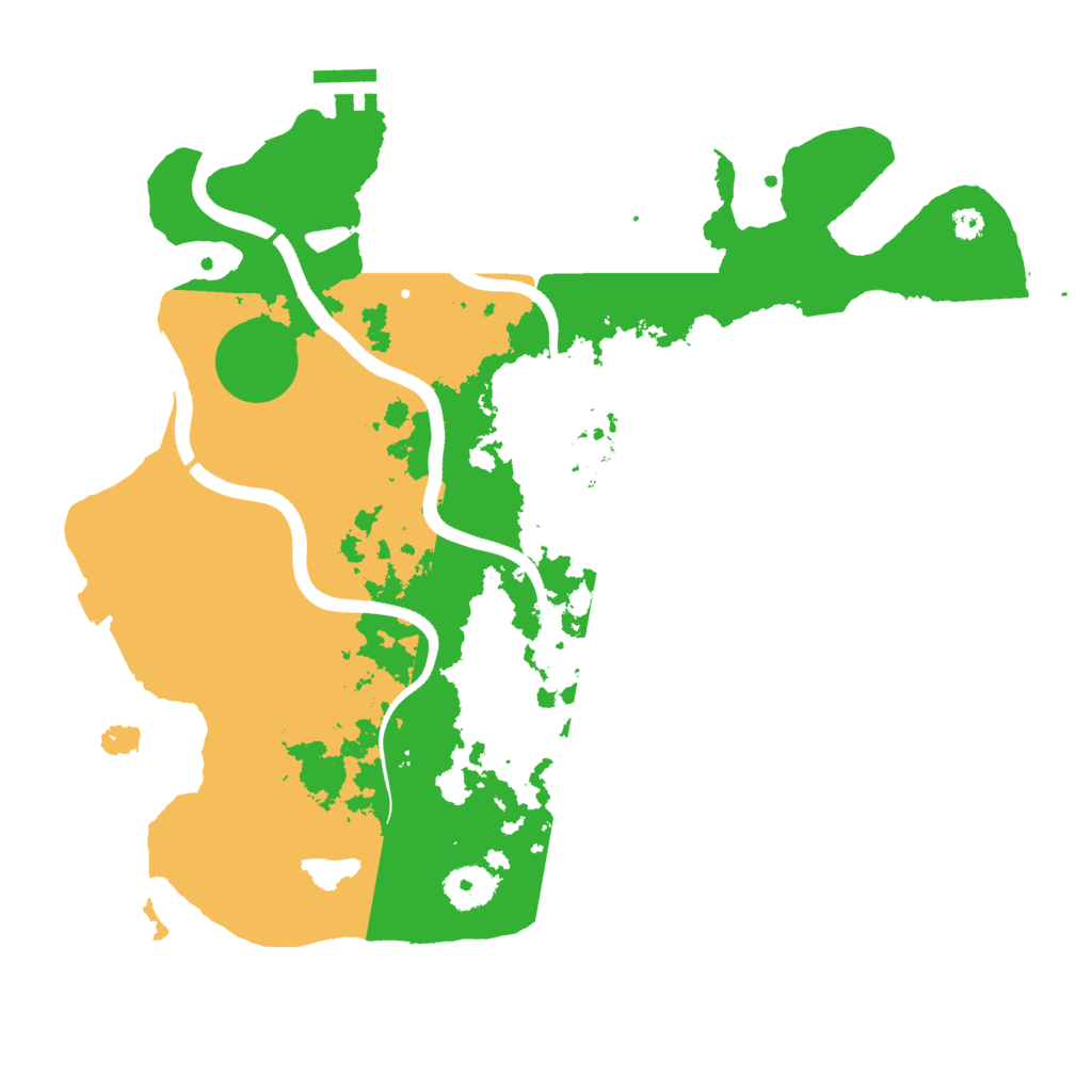 Biome Rust Map: Procedural Map, Size: 3500, Seed: 799065